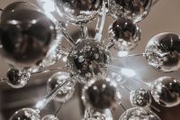 Close-up of a crystal ball decoration