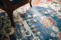 Close up view of rug