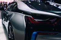 The rear lights of the car BMW i8
