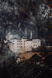 Predjama castle at the cave mouth in Postojna, Slovenia