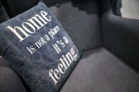 Pillow with a motto