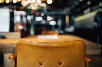 Closeup of Leather Dining Chair Primum - Bent Hansen