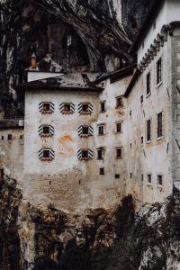 Predjama castle at the cave mouth in Postojna, Slovenia