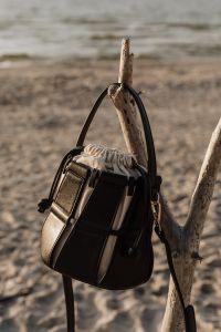 Kaboompics - Black leather bag