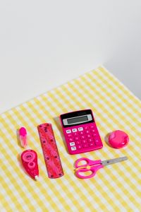 Kaboompics - School accessories at abstract background