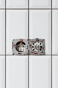 Kaboompics - Electrical Outlets Over White Tile