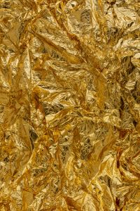 Kaboompics - Golden Foil Texture Background