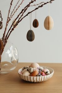 Contemporary and minimalist Easter decorations at home - Free Aesthetic Photos