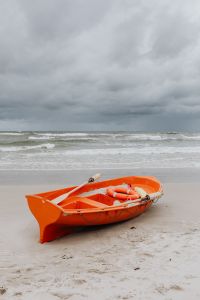 Kaboompics - Lifeguard boat on Baltic coast
