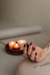 Kaboompics - Young adult woman - candles meditation