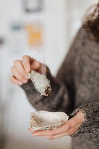 Clearing Energy In Home Using Sage - Smudge Stick - Healing