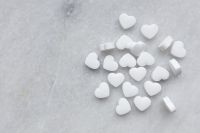 Kaboompics - White Candy Hearts