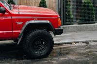 Kaboompics - Old red Jeep Cherokee