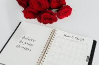 Kaboompics - Weekly Planner - Valentines - March 2020