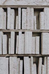 Kaboompics - Ancient Greek writings made of stone