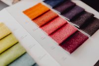 Kaboompics - Colorful upholstery fabric samples