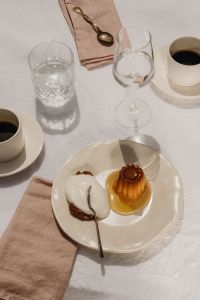 Creme Caramel Pudding - Flan and Mousse with Coffee
