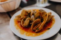 Kaboompics - Roasted Mixed Seafood Contain Crabs, Mussels, Big Shrimps, Calamari Squids