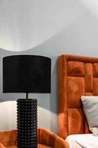 Kaboompics - Coloured furniture and black lamp - upholstered furniture