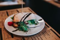 Kaboompics - Tasty vegetable sandwich on a plate