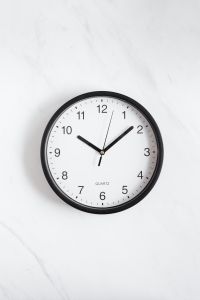Kaboompics - Clock on White Background