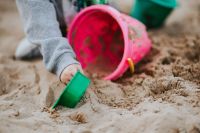 Kaboompics - Toddler playing in the sand