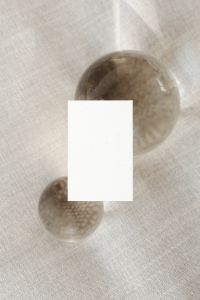 Blank business card - glass balls