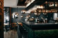 Bar in the eclectically designed interior