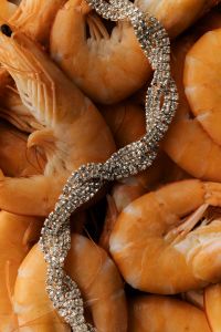 Kaboompics - Elegance Meets Flavor: Shrimp with Rhinestones