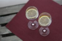 Kaboompics - Two glasses of lemon water