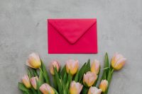 Kaboompics - Pink envelope
