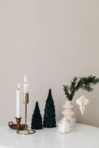 Christmas decorations in neutral aesthetics
