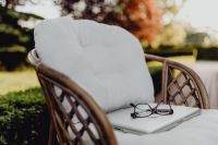 Kaboompics - Outdoor office with laptop and glasses
