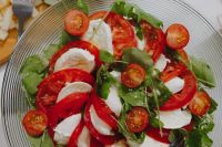 Kaboompics - Italian caprese salad with mozzarella and tomatoes