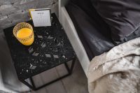 Kaboompics - Bedroom interior with marble bedside table