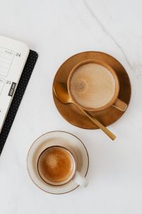 Kaboompics - Coffee - Weekly Planner on Marble