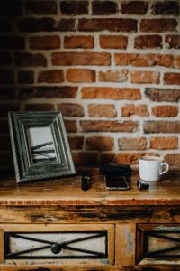 Photo frame and Men's Essentials and Coffee