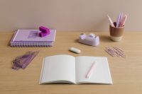 Pastel and Minimalist Stationery Aesthetic Collection: Modern Desk Accessories and School Supplies