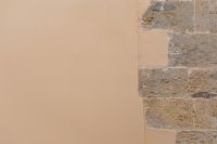 Kaboompics - Pastel-coloured wall with natural stone