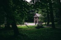 Kaboompics - Wooden cabin in a forest