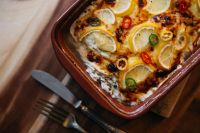 Kaboompics - Fish casserole with lemon and herbs