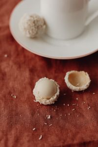 Homemade Raffaello Almond Coconut Candies Balls