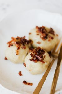 Dumplings with meat - Pyzy z mięsem