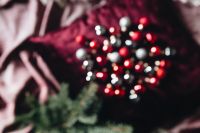 Kaboompics - Burgundy Christmas Decorations
