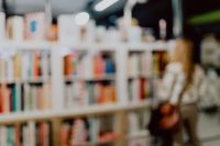 Blur image of a bookstore