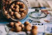 Kaboompics - Glass jar full of walnuts