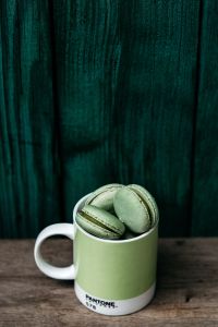 Green Macaroons in Pantone mug