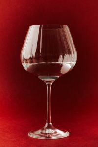 Sophisticated Glassware Series with Bold Red Backdrop