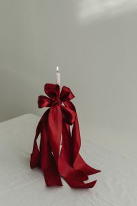 Kaboompics - The Romance of Ribbons - Bow Candle Holder