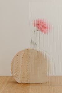 Kaboompics - Flowers In A Travertine Vase